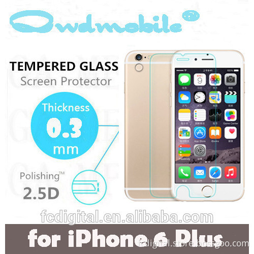 Factory wholesale tempered glass protector for iphone6 0.3mm anti-scratch cheap screen protector